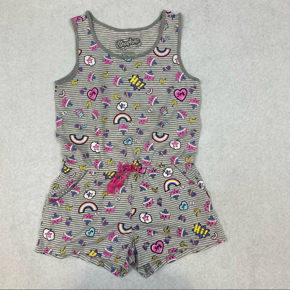 Shopkins girls sleeveless rompers